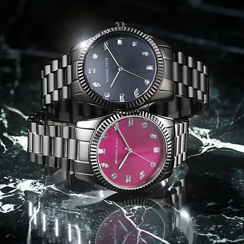 Michael Kors Lexington Pink Dial Casual Ladies Watch- MK7443